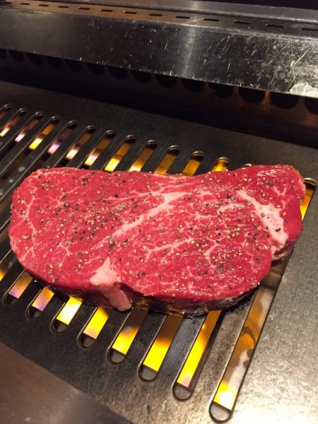 ステーキも注文