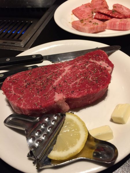 ステーキも注文