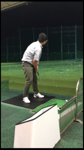 ゴルフの練習に行ってきました。