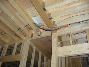 設備配管、電気配線、配管も完了しました。