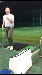 ゴルフの練習に行ってきました。