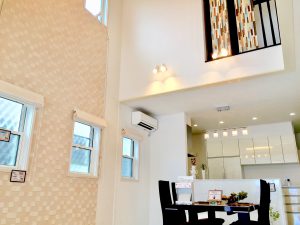 壁の一面にエコカラット