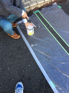 駐車場ライン引き