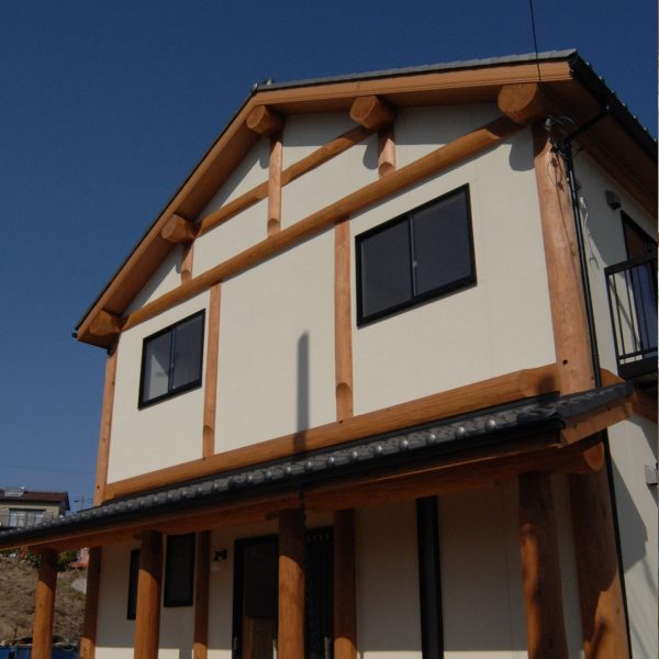 丸太で建てた家